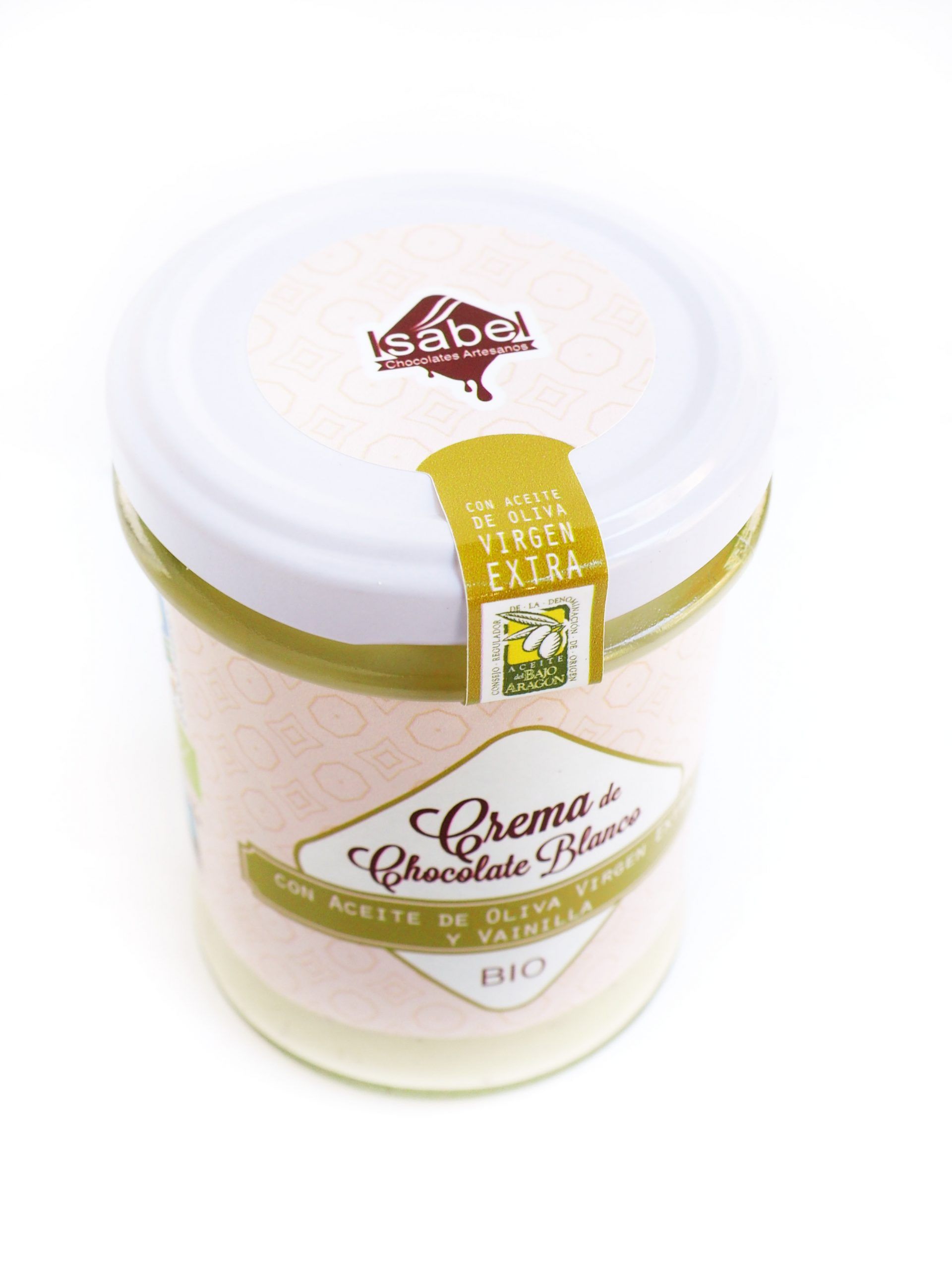 Crema Chocolate Blanco con Vainilla y AOVE, ECO BIO