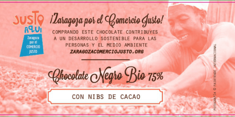 tableta de chocolate comercio justo FAS