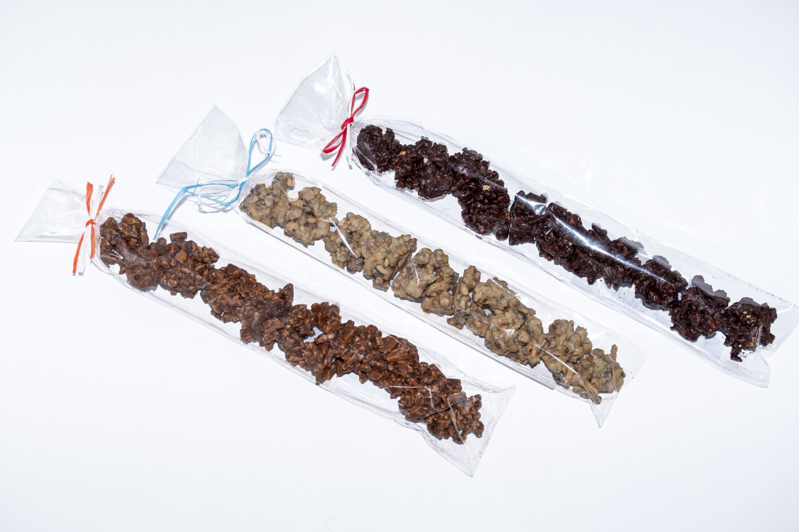 Rocas crujientes de Chocolate BIO con Almendras y Avellanas caramelizadas