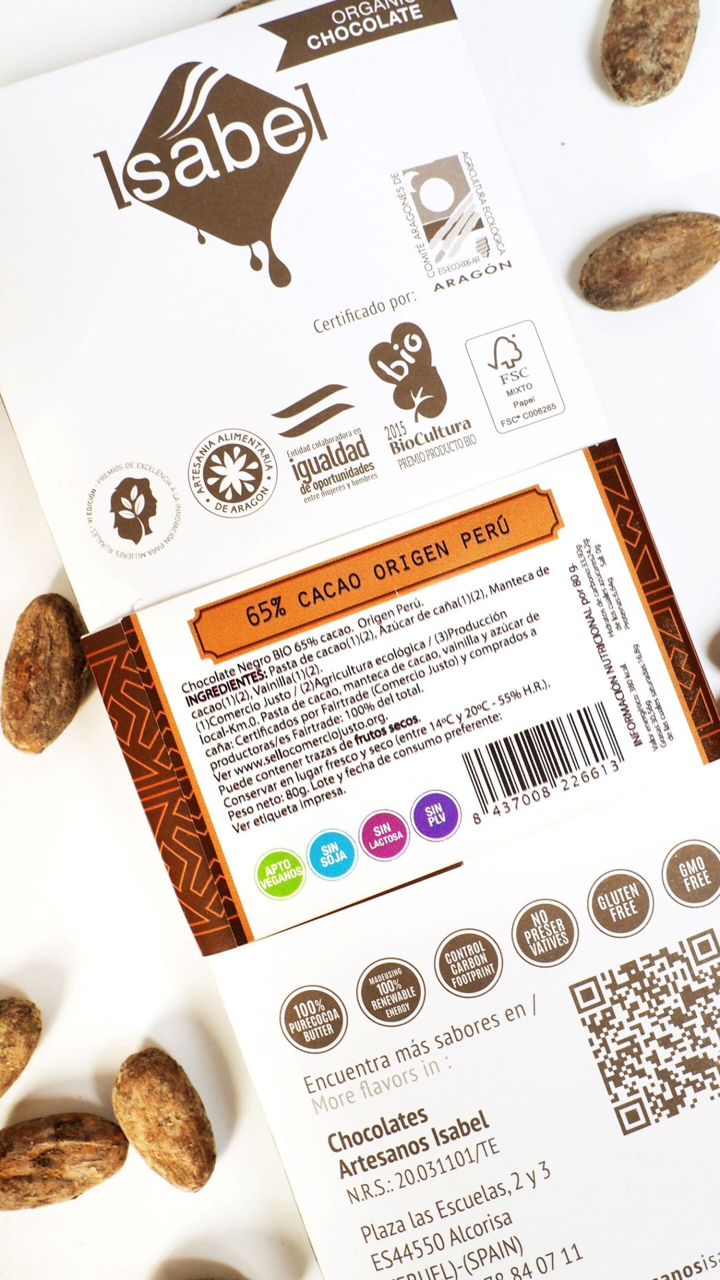 Tableta 65% Cacao de Perú -Bio Ecológica 3