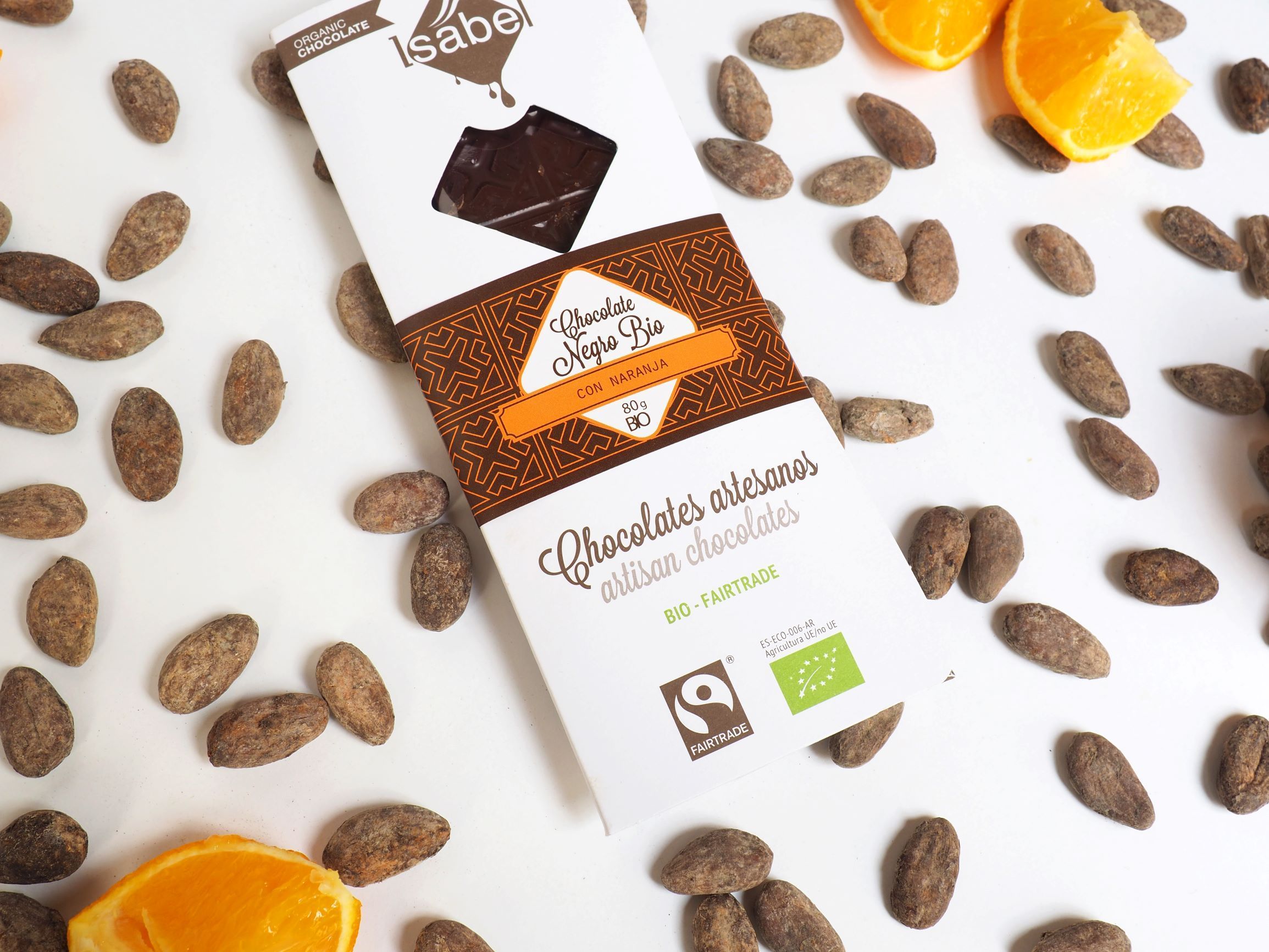 Tableta de Chocolate Negro con Naranaja -BIO y ECO 3