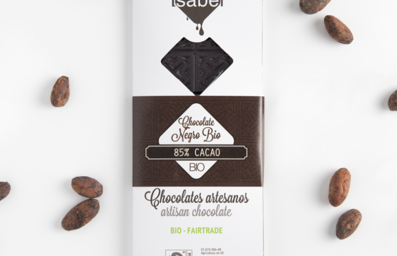 Tableta de chocolate negro BIO al 85% de cacao
