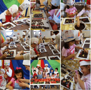 Talleres para niñxs. Figuras de chocolate.