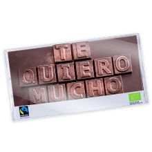 Chocomensaje, chocolate Bio, Ecológico