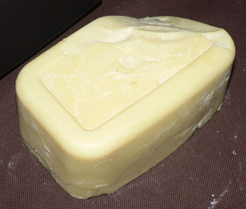 bloque de manteca de cacao