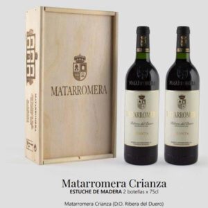Estuche Madera 2 bot. Matarromera crianza