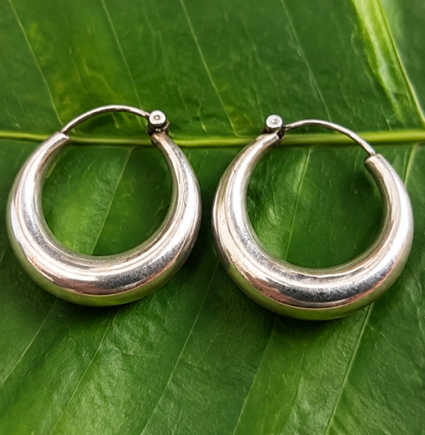 Aros de plata Shiva